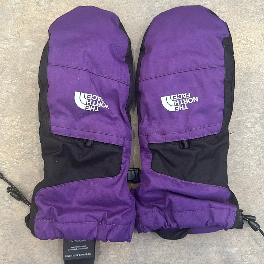 North Face Youth Mittens LIKE NEW